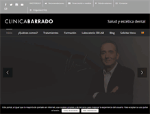 Tablet Screenshot of clinicabarrado.com